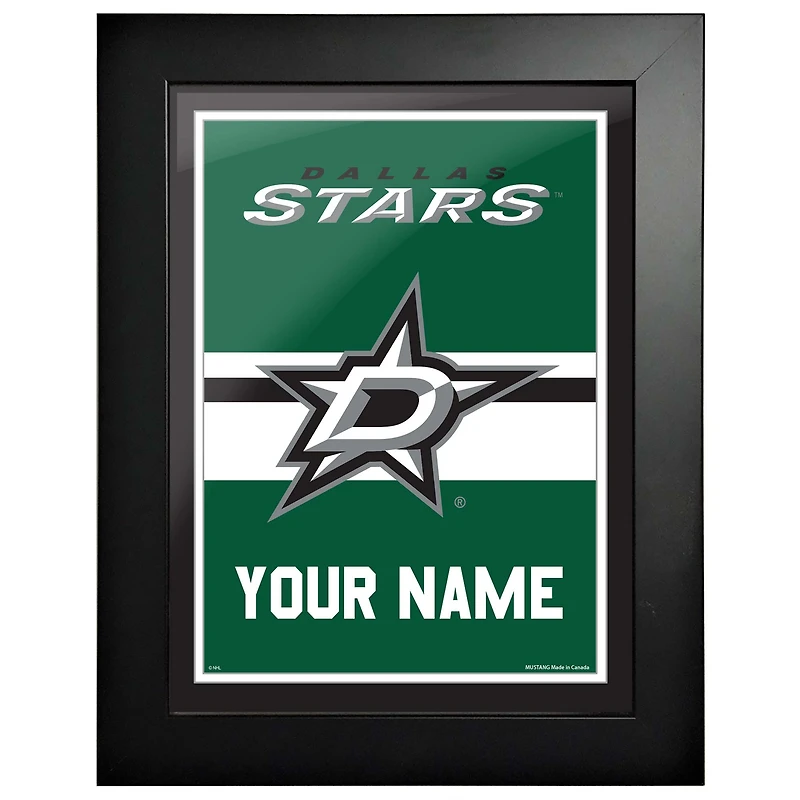 Stars de Dallas - Cadre photo personnalisé pour équipe de 12'' x 16''