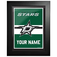 Stars de Dallas - Cadre photo personnalisé pour équipe de 12'' x 16''