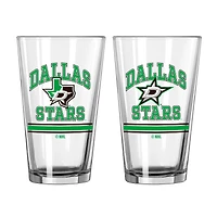 Stars de Dallas 16oz. Verre à pinte, paquet de deux