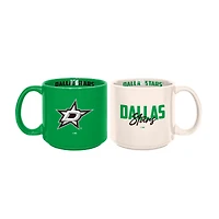Lot de 2 tasses empilables de 15 oz des Dallas Stars