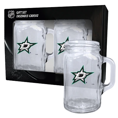 Dallas Stars 2-Pack 16oz. Mason Mug Set
