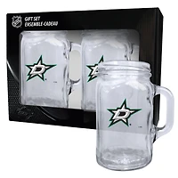 Paquet de 2 étoiles de Dallas 16 oz. Ensemble de tasses maçon