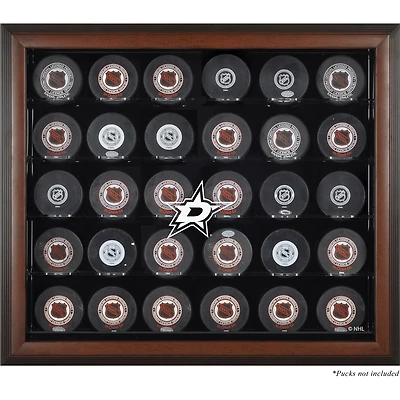 Dallas Stars 30-Puck Brown Display Case