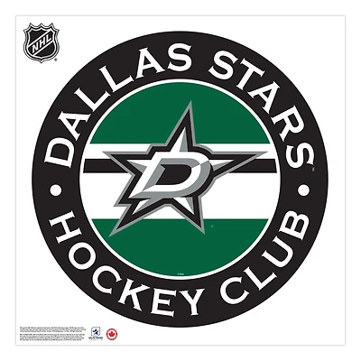 Dallas Stars - 36'' x 36'' Team Repositional Stripe Design Vinyl Wall Decal