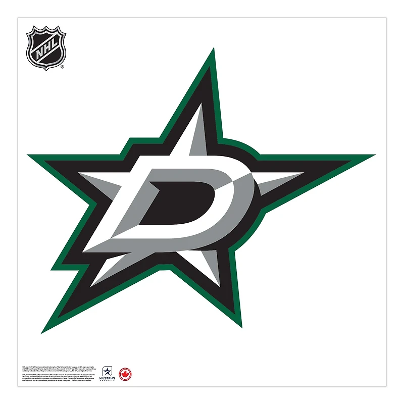 Étoiles de Dallas - 36'' x 36'' Sticker mural vinyle repositionnable d'équipe