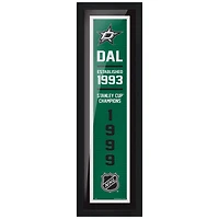 Dallas Stars - 6'' x 22'' Empire Framed Sign