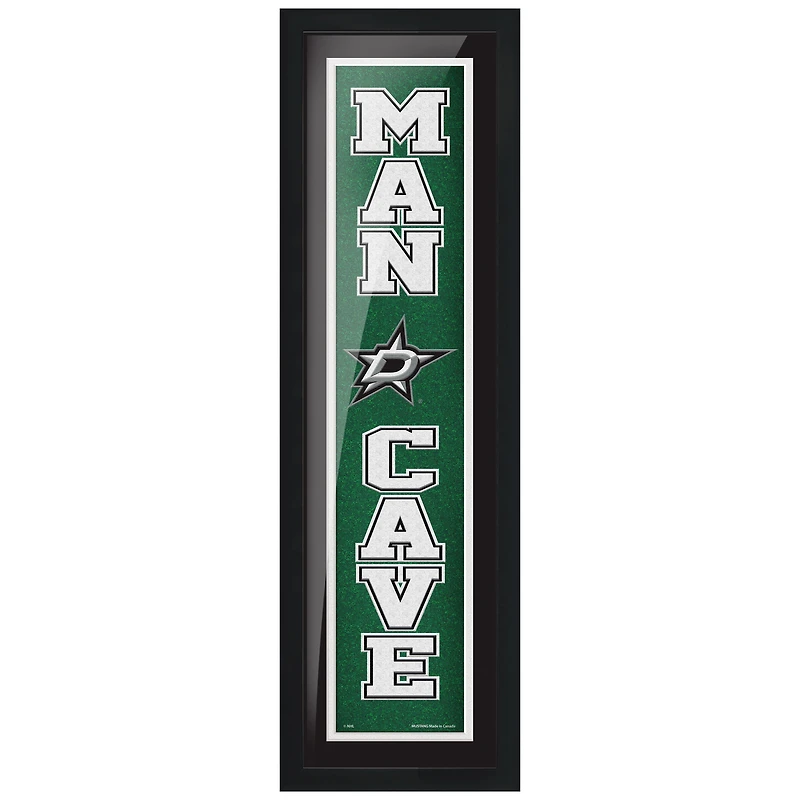 Dallas Stars - 6'' x 22'' Man Cave Framed Sign
