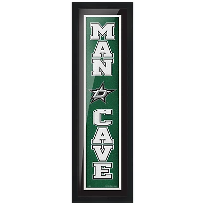 Dallas Stars - 6'' x 22'' Man Cave Framed Sign
