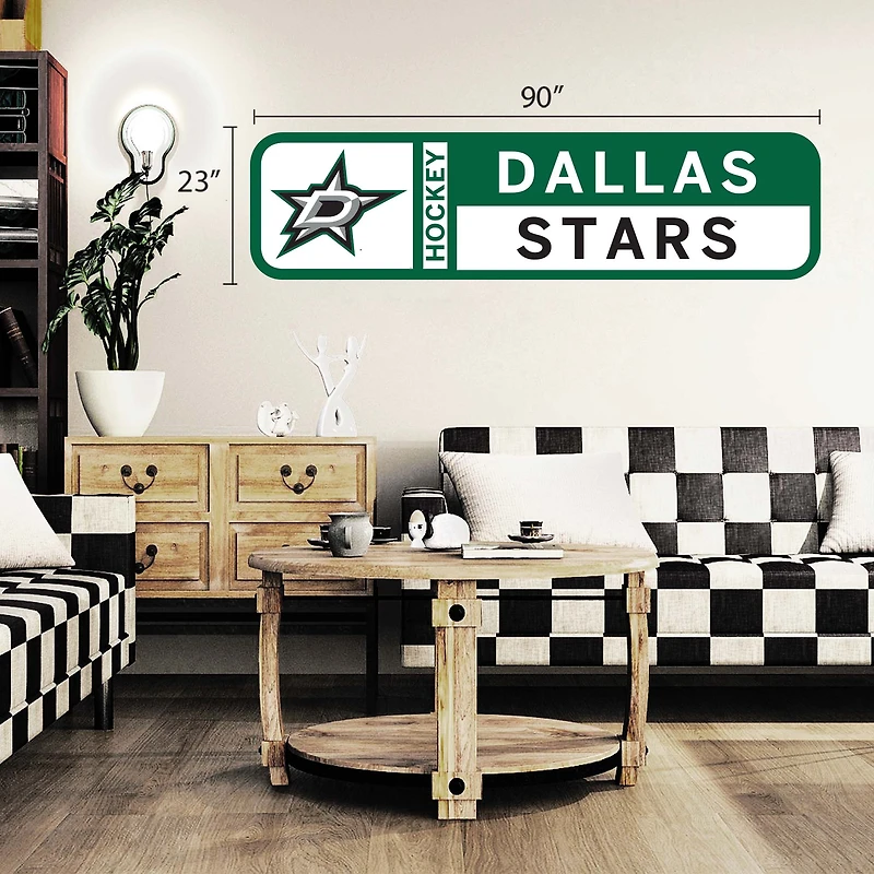 Dallas Stars - 90'' x 23'' Team Logo Repositionable Wall Decal