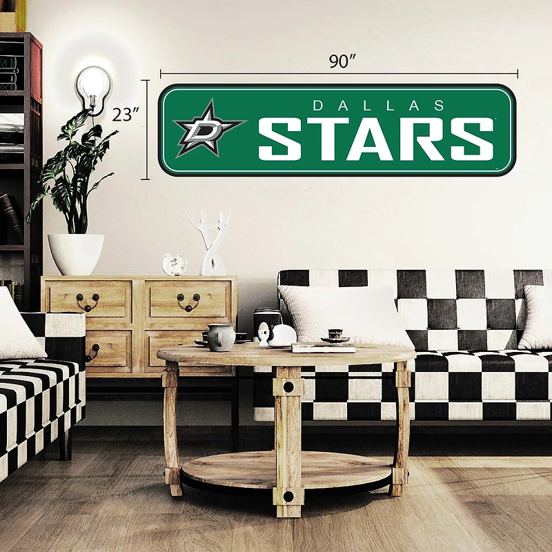 Dallas Stars - 90'' x 23'' Team Repositional Long Design Wall Decal