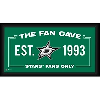 Collage de grottes de fans encadré 10" x 20" des Stars de Dallas