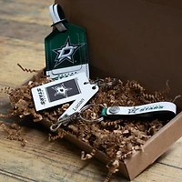 Dallas Stars - Coffret cadeau trois pièces en cuir avec étiquette personnalisée