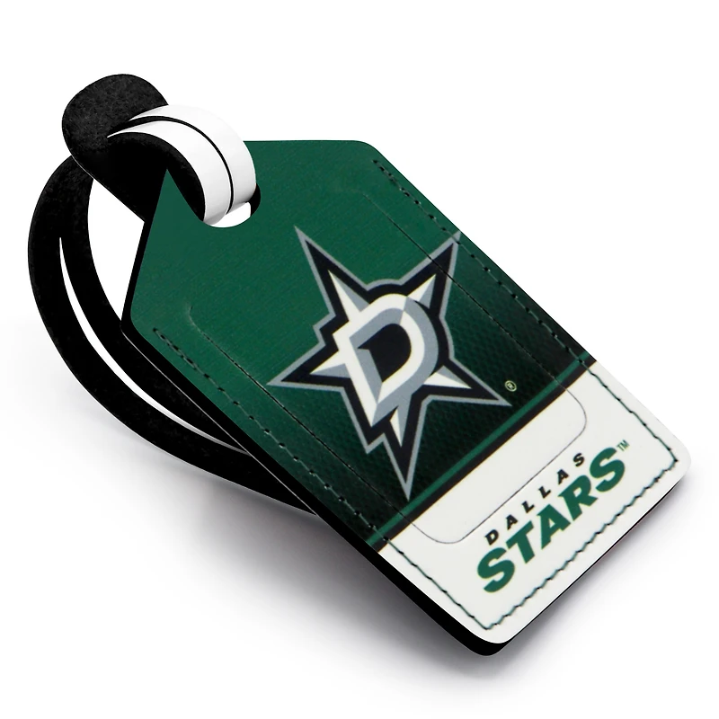 Dallas Stars - Coffret cadeau trois pièces en cuir avec étiquette personnalisée