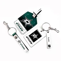 Dallas Stars - Coffret cadeau trois pièces en cuir avec étiquette personnalisée
