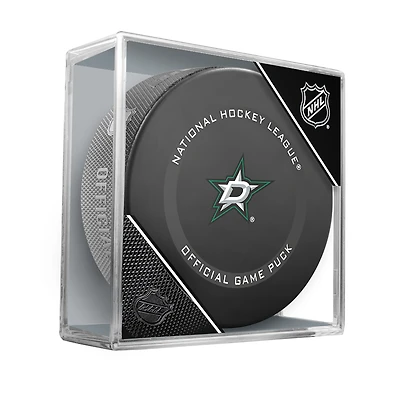 Rondelle de jeu officielle non signée Inglasco 2021 des Dallas Stars