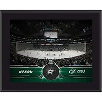 Coffret pour jeunes collectionneurs des Dallas Stars - Comprend une plaque Team Stadium 10,5" x 13", une rondelle de jeu officielle et une photographie de mascotte non signée 8" x 10"