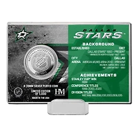 Highland Mint Dallas Stars Team History - Coin Card