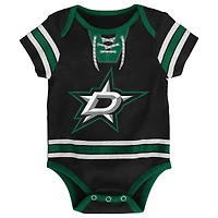Body noir en jersey de hockey pour bébé des Dallas Stars