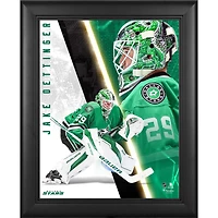Collage encadré « Dallas Stars » de Jake Oettinger (33 x 41 cm) – Radiance