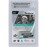 Jason Robertson Dallas Stars a autographié la carte de recrue authentifiée 2020-21 Upper Deck Parkhurst Prominent Prospects #PP4 Beckett Fanatics