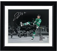 Jason Robertson Dallas Stars Autographed 8" x 10" Green Jersey Celebration Photograph
