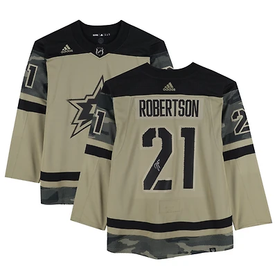 Jason Robertson Dallas Stars Autographed Camo adidas Authentic Jersey 