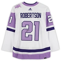 Jason Robertson Dallas Stars Autographed Hockey Fights Cancer adidas Authentic Jersey 