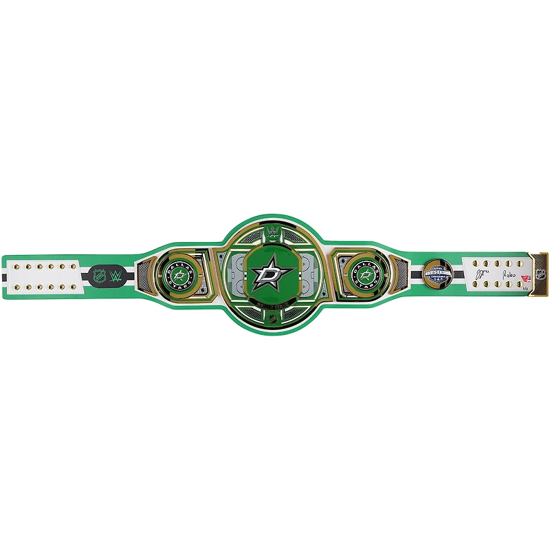 Ceinture de titre WWE Legacy autographiée par Jason Robertson (Dallas Stars) avec inscription « Robo » - Édition limitée n° 5/5