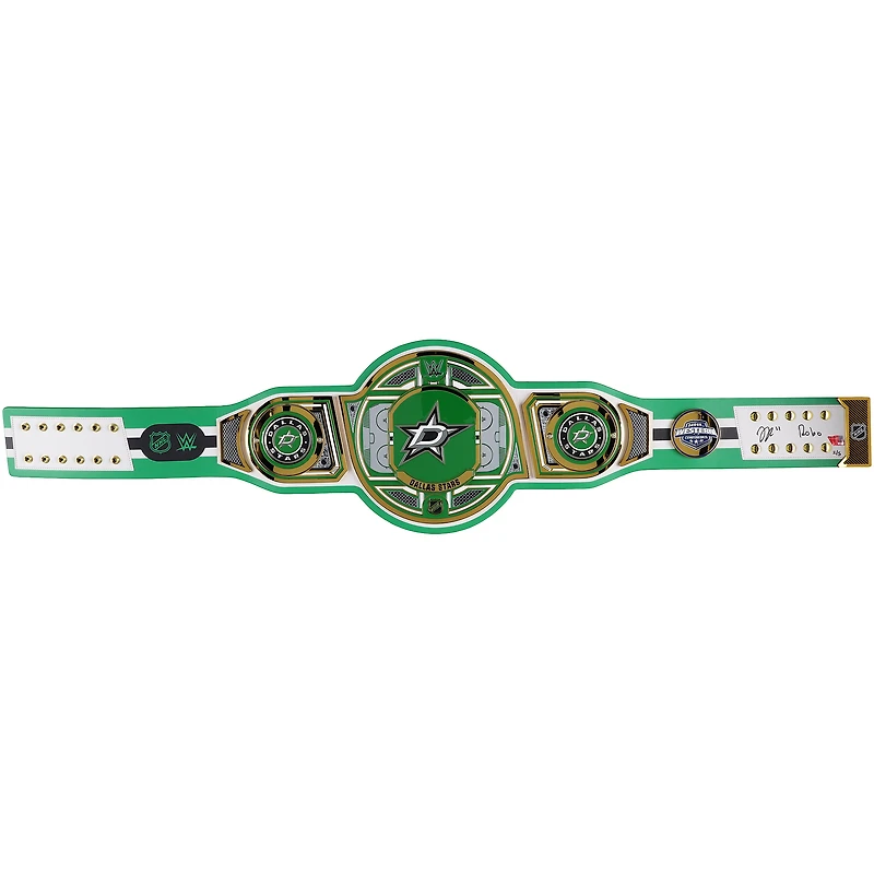 Ceinture de titre WWE Legacy autographiée par Jason Robertson (Dallas Stars) avec inscription « Robo » - Édition limitée à 5 exemplaires