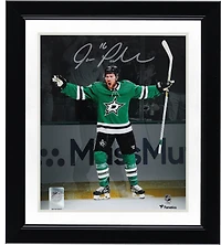 Joe Pavelski Dallas Stars Autographed 8" x 10" Green Jersey Celebration Spotlight Photograph