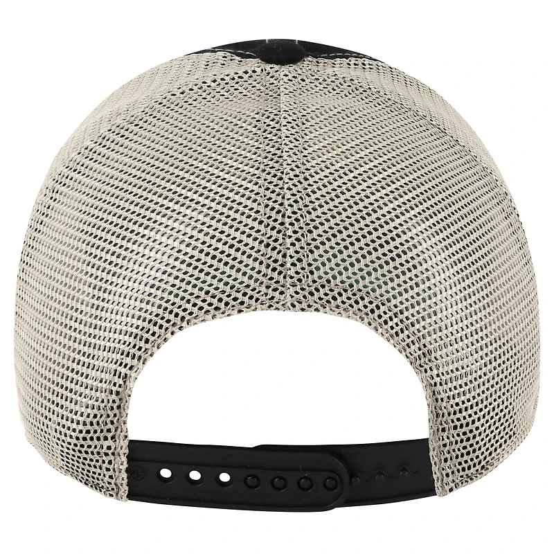Men's '47 Black/Cream Dallas Stars Core Trawler Clean-Up Trucker Adjustable Hat