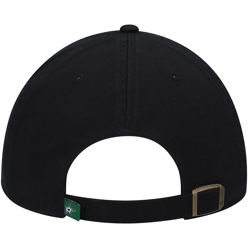 Casquette ajustable Dallas Stars Team Clean Up noire pour homme, modèle 47