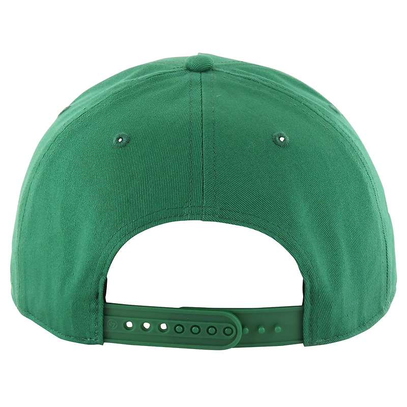 Men's '47 Kelly Green Dallas Stars Overhand Logo Side Patch Hitch Adjustable Hat