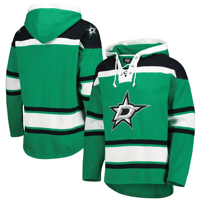 Men's '47  Kelly Green Dallas Stars Superior Lacer Hoodie