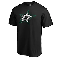 Men's  Black Dallas Stars Primary Logo T-Shirt