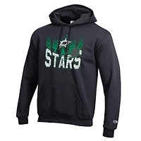Men's Champion Black Dallas Stars Powerblend Hoodie