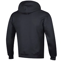 Men's Champion Black Dallas Stars Primary Logo 1-Hit Pullover Hoodie