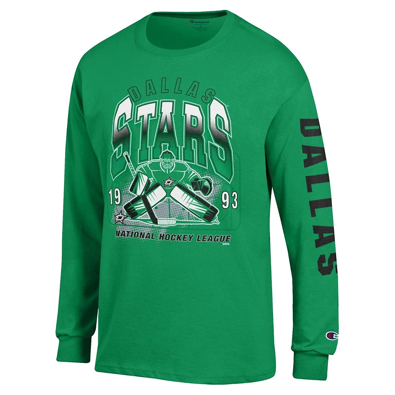 T-shirt à manches longues Champion Kelly Green Dallas Stars pour homme