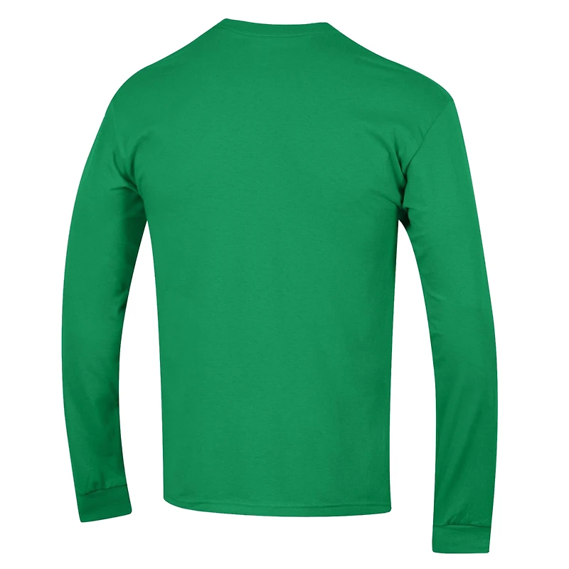 Men's Champion  Kelly Green Dallas Stars Long Sleeve Jersey T-Shirt