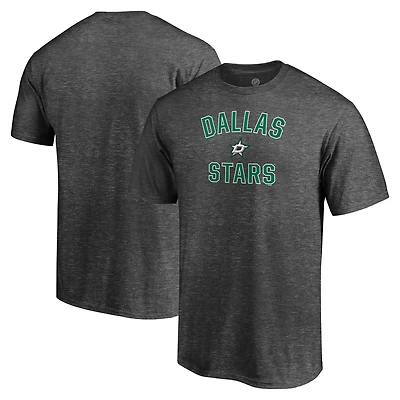 Men's  Charcoal Dallas Stars Victory Arch T-Shirt
