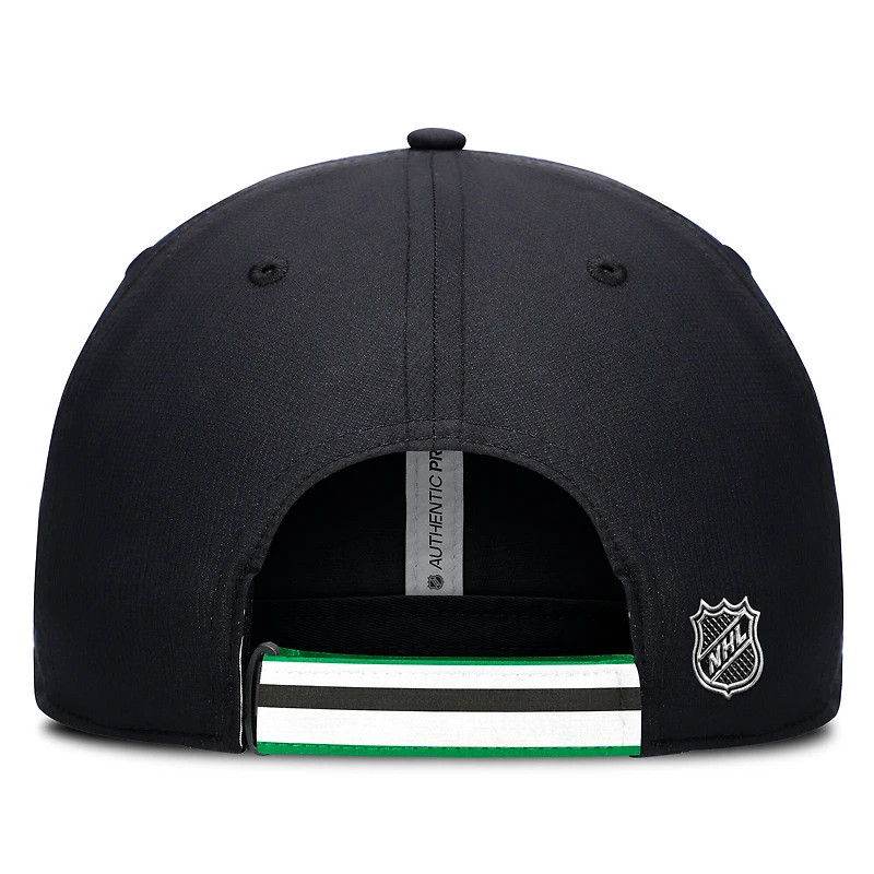 Men's Fanatics Black/Green Dallas Stars Authentic Pro Ripstop Adjustable Hat