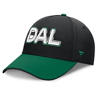 Men's Fanatics Black/Kelly Green Dallas Stars Authentic Pro Rink Team Code Flex Hat