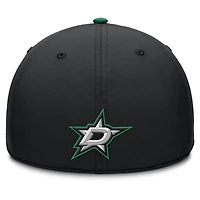 Men's Fanatics Black/Kelly Green Dallas Stars Authentic Pro Rink Team Code Flex Hat