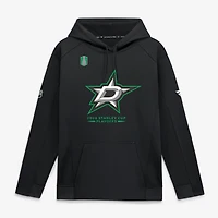 Sweat à capuche authentique Pro Rink Fly en polaire noire Fanatics Dallas Stars, séries éliminatoires de la Coupe Stanley 2026, pour homme