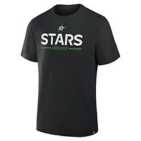 Men's Fanatics Black Dallas Stars Authentic Pro Primary T-Shirt