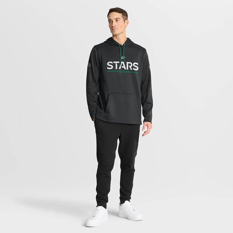 Men's Fanatics Black Dallas Stars Authentic Pro Rink Hoodie