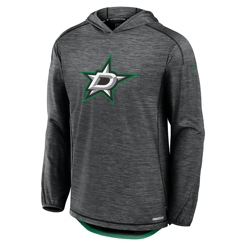Men's Fanatics  Black Dallas Stars Authentic Pro Rink Lightweight Pullover Hoodie