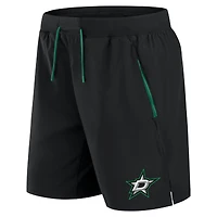 Short de performance authentique Pro Rink Fanatics noir pour homme des Dallas Stars