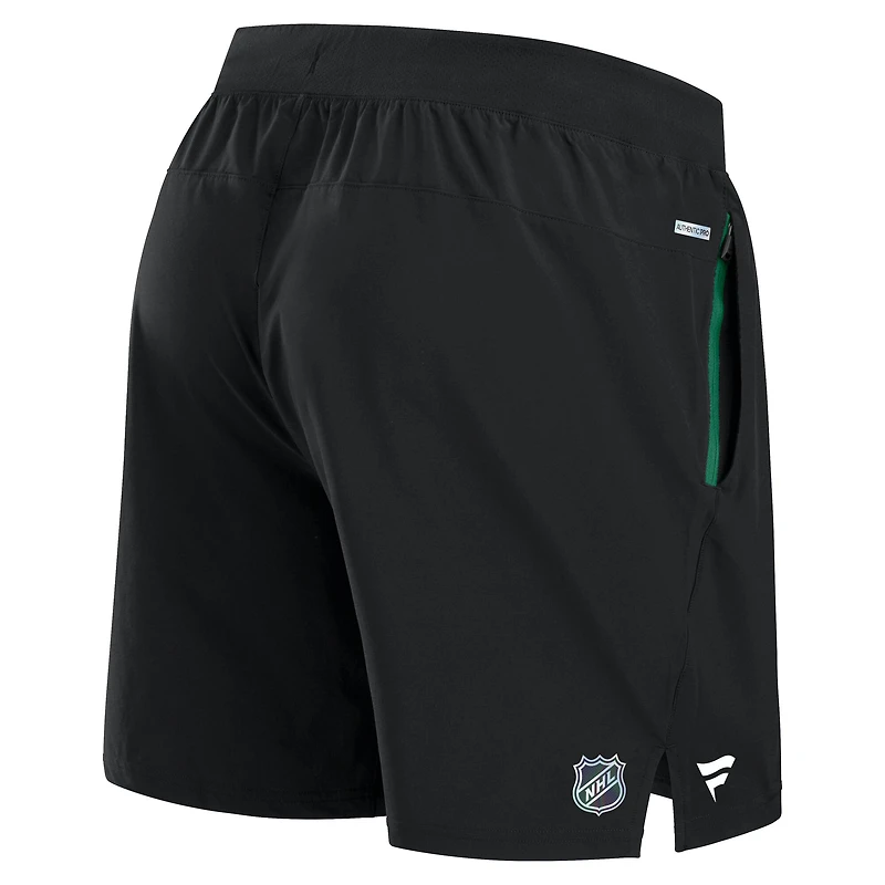 Men's Fanatics Black Dallas Stars Authentic Pro Rink Performance Shorts