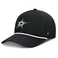 Casquette ajustable en forme de A authentique Pro Rink Roper des Dallas Stars Fanatics pour homme, noire